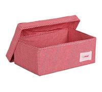 Minene Scatola Piccola in Percalle, Rosso