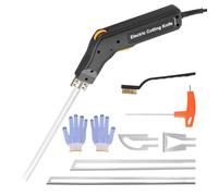 MINENICE 300W Taglia Polistirolo Professionale, Coltello Elettrico a Caldo, (0-600℃) Temperatura Regolabile, Coltello a Caldo con 4 lame per Polistirolo, EPS, EPP, KT Board, EVA, Tessuto di Corda