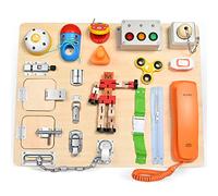 MINENICE Busy Board per imparare le abilità motorie e le abilità di vita di base per bambini occupati, giocattolo educativo prescolare, regalo per ragazzi o ragazze