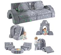 MINENICE Divano convertibile per bambini, modulo fai da te, divano da gioco, divano per bambini, composto in diverse forme, molte possibilità di gioco, adatto per sdraiarsi, arrampicarsi e sedersi