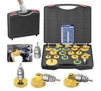 MINENICE Kit Adattatore per spurgo Freni 17 Pezzi Kit spurgo Cilindro Maestro, Kit spurgo Pressione Freni Resistente e Ben sigillato Kit Adattatore spurgo Liquido Freni a connessione Rapida