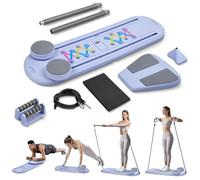 MINENICE Tableau de Pilates Nouveau Foltbarer Upgraded Pilates Reformer Maschine für Zuhause Set, Pancia multifunzionale, Tavola di allenamento automatica di rimbalzo