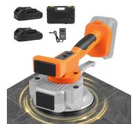 MINENICE Vibratore per Piastrelle, Ventosa da 145mm, Piastrellatrice Elettrica per Piastrelle con 2x2000mAh Batterie, Livellatrice 9 Velocità Regolabili, Ventosa Vibrante per Piastrelle da 0,3-2,4 m