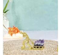 Miner Statue Artwork Figurina in metallo da collezione per la scrivania