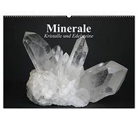 Minerale. Kristalle und Edelsteine (Wandkalender 2026 DIN A2 quer), CALVENDO Monatskalender: Die beeindruckende Schönheit der Schmucksteine