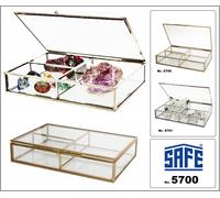 Mineralien-Glasvitrinen Ottone 3 scomparti Mix Safe 5700 Helsinki 205x155x45 MM