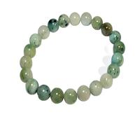 Minéraux et Cristaux - Bracciale in agata dendritica naturale Litoterapia - perle 6 mm, 8 mm o 10 mm - pietre autentiche di alta qualità AA/AAA - Idea regalo per uomo o donna., Taille unique, Gemma