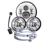 Miners2000 Lampade antinebbia passanti da 7 pollici a LED da 4,5 pollici per motocicli HD con staffa di montaggio faro da 7 "