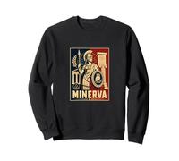 Minerva Dea Romana della Saggezza Atena Arte Felpa