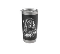 Minerva Dea Romana Guerriera Atena Mitologia Bicchiere termico in acciaio inox doppia parete