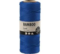 Minerva Filo di bambù rotondo, colore blu reale, adatto per sartoria e tappezzeria, larghezza 1 mm, rotolo da 65 metri