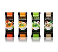 Minestre di pasta MAISTRO. Le quattro famose zuppe alla crema. Versare in acqua calda e divertirsi. Fai una pausa con la zuppa. Prova il mix.