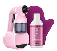 MineTan Spray Tan Machine | Bronzo Babe Spray - Set di tanning per la casa | Autoabbronzante portatile, pistola a spruzzo per la casa da 237 ml, doppia soluzione abbronzante scura; Solarium