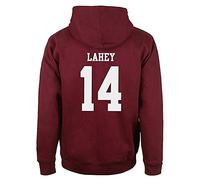 Minetom Donna Uomo Autunno Inverno Moda Felpa con Cappuccio Beacon Hills Lacrosse Manica Lunga Hooded Hoodies Sweatshirt Pullover Tops Rosso LAHEY 14 EU XXL