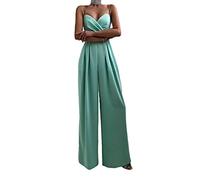 Minetom Jumpsuit da Donna Elegante Pizzo Tinta Unita Playsuit Tuta Cerimonia Cocktail Overall Monopezzi Tutine