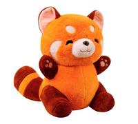 Mineup 35 cm Panda Rosso Giocattolo, Panda Rosso Peluche, Red Panda Plush, Bambola Cuscino, Kawaii Panda Plushie, Panda Rosso Pupazzo, Panda Rosso Giocattolo per Bambine Bambini Regalo