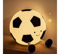 Mineup Calcio Luce Notturna Bambini, Lampada Notturna per Bambini, Silicone Lampada Notturna Tocco, Dimmerabile con Timer, Lampada Touch per la Camera, Regali di Decorazione