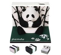 Mineup Calendario 3D 2026, Panda Blocco Note 3D a Strappo, Calendario Da Scrivania Con portapenne, Calendario a strappo 2026, Decorazione per la Decorazione Della Scrivania