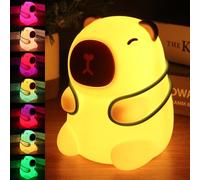 Mineup Capybara Luce Notturna per Bambini, Capibara Lampada, Capybara Lampada Touch Control per Comodino, lampada capibara per cameretta dei bambini, soggiorno, compleanno, Natale