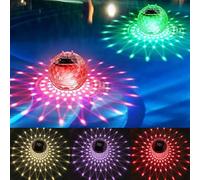 Mineup Luci Solari per Piscina, 2 Pezzi Lampade Galleggianti per Piscina, 7 Colori Lampade Piscina, Luci Solare LED galleggianti Piscina all'aperto, per piscine, feste, stagni, prato
