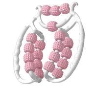 Mineup Massaggiatore per cellulite, massaggiatore manuale anticellulite, rullo massaggiante gambe, rullo per gambe e glutei, rosa