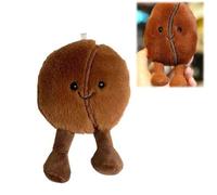 Mineup Peluche a forma di chicchi di caffè, 13 cm, divertente cartone animato, mini tromba, simulazione di caffè, peluche per bambini, regalo di Natale, compleanno