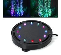 Mineup Pietra Aerea Per Acquario, Pietra Ad Aria Per Acquario Con LED RGB, Bolla Diffusore Porosa, Diffusore Per Acquario, Diffusore Air Stone a Disco Per Stagni, Acquacoltura E Acquari