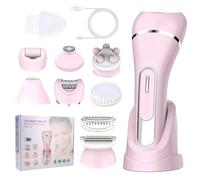 Mineup Rasoio Elettrico Da Donna,7 in 1 Rasoio Intimo Donna Rasoi Elettric Donn Zona Intima, Rasoi Elettrico Da Donn Con Stazione Di Ricarica USB Per Corpo, Ascelle, Bikini E Sopracciglia