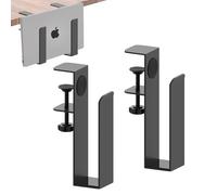 Mineup Supporto Regolabile Per Laptop Da Scrivania, Supporto Da Scrivania in Metallo Per Notebook, Morsetto Senza Perforazione, Contenitore Laterale Da Scrivania, Supporto Laptop Da Scrivania Staccabi