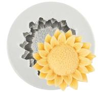 MINFEIDMS Stampi in silicone a forma di girasole 3D a forma di fiore, per decorare torte, cupcake, caramelle, cioccolato, sapone, cera, candele, argilla polimerica, pasta di gomma