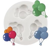 MINFEIDMS Stampi in silicone a forma di palloncino, per palloncini e cioccolatini, per baby shower, decorazione di torte, topper per cupcake, pasta di gomma, caramelle e argilla polimerica