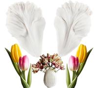 MINFEIDMS Stampo in silicone a forma di tulipani, petali, venature di tulipani, decorazioni per torte, cupcake, cioccolato, caramelle, argilla polimerica, pasta di gomma
