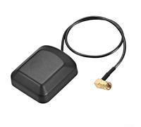 Minflora Antenna GPS con supporto magnetico, guadagno attivo 28dB per connettore SMA maschio a 90 gradi, cavo da 0,5 m per navigazione GPS auto, monitoraggio flotta, dispositivi di posizionamento