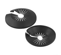 Minflora Copertura antincendio per tubi di riscaldamento, 5 pezzi, con rosetta decorativa per nascondere tubi da parete, fornisce un aspetto lucido per interni per sistemi di riscaldamento (30-55 mm)