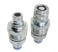 Minflora Kit accoppiatore idraulico a faccia piatta, 2 pezzi per caricatori CATERPILLAR 232D 236D 242D 257D 277D, ricambio per 373-6967 373-6968, parti di sterzo