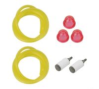 Minflora Kit di ricambio per tubo del carburante e lampadina della pompa, per decespugliatore McCulloch e modelli di soffiante per foglie, tra cui TM281, GBV345, Pro 320X, con tubi di due dimensioni