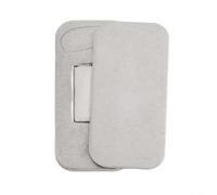 Minflora Set di 5 chiusure magnetiche invisibili per cassetti, per ante di armadi e mobili in legno, solo hardware di montaggio in acciaio inox (argento, 1 set)