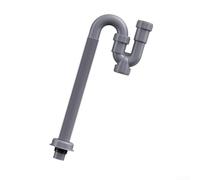 Minflora Sifone di scarico a U retrattile in ABS pieghevole, per lavelli da cucina e bagno, grigio, 95 cm (60 cm)