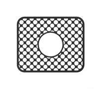 Minflora Tappetino per lavello in silicone resistente al calore, con aperture cave, per lavelli da cucina, piani di lavoro e tavoli da pranzo, antiscivolo e drenaggio (nero, 34,5 x 28,6 cm)