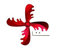 Minflora Ventilatore per caminetto compatibile con la maggior parte dei modelli con 4 lame in lega di alluminio e funzionamento alimentato a calore per aumentare la circolazione dell'aria nelle stanze