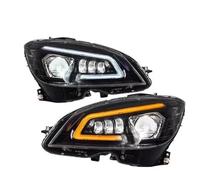 Mingbereit Fari Anteriori Per Classe C W204 2007-2011 DRL Indicatori di direzione Xenon Lenti Hid C200 C260 C63 Luci anteriori Fari auto Full LED Fari Paralume