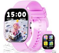 Mingdaln Orologio da gioco intelligente per bambini, schermo TFT1.83 Smart Watch, monitoraggio della frequenza cardiaca/libro di storie/apprendimento delle parole, adatto a ragazzi e ragazze (Rosa)