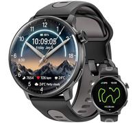 Mingdaln Smart Watch GPS, Orologio Smart con Schermo AMOLED da 1.43" per Uomo/Donna, Tracker Fitness, Compass Smartwatch Militare, Compatibile con Android & iOS (Rispondi/Chiamate Bluetooth) (Nero)