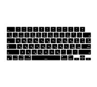 MiNGFi Copritastiera Silicone italiano per MacBook Pro/Max 14/16" M1-M4(A2918 A2992 A3112 A3401 A3185 A2780 A2991 A3403 A3186) Air 13,6/15,3" M2-M4(A2681 A3113 A3240 A2941 A3114 A3241) US/ANSI - Nero