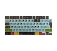 MiNGFi Silicone Copritastiera Davinci Resolve Scorciatoie per MacBook PRO/Max 14/16" M1-M4(A2992 A3112 A3401 A3185 A2780 A2991 A3403 A3186) Air 13,6/15,3" M2-M4 A3113 A3240 A2941 A3114 A3241 EU/ISO
