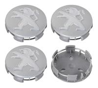 MINGFU 4 Pezzi Coprimozzi Ruota per Peugeot 208 I 2012-2015 2015-2019, Auto Coprimozzi Ruota Centro Tappi Cerchioni Mozzo Badge Hub Center Caps Adesivi,60MM-5