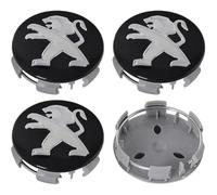 MINGFU 4 Pezzi Coprimozzi Ruota per Peugeot 208 I 2012-2015 2015-2019, Auto Coprimozzi Ruota Centro Tappi Cerchioni Mozzo Badge Hub Center Caps Adesivi,60MM-1