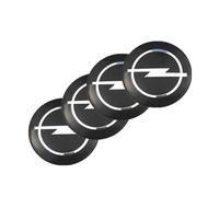 MINGFU 4 Pezzi Resinati 3D Gel Auto Coprimozzo Logo Silicone Autoadesivo Stemma Adesivo per Opel Corsa D 5 Door 2006-2014, Adesivi Coprimozzo Auto,50MM