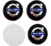 MINGFU 4 Pezzi Resinati 3D Gel Auto Coprimozzo Logo Silicone Autoadesivo Stemma Adesivo per Volvo XC40 2016-2020, Adesivi Coprimozzo Auto,50MM
