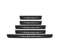 MINGFU 5 Pezzi Carbonio Battitacco Auto per Citroen C4 III 2020-2024 2024-, Adesivo Batticalcagno Porta Auto Protezione del Davanzale della Portiera Dell'Auto